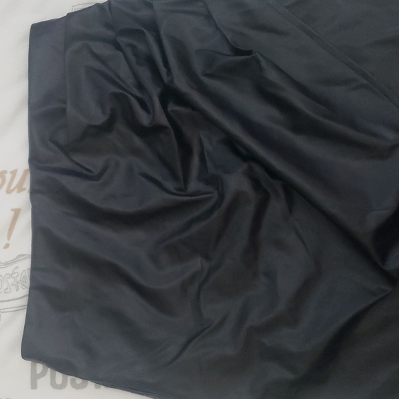 PU Wrap Hem Bodycon Skirt - Picture 3 of 8